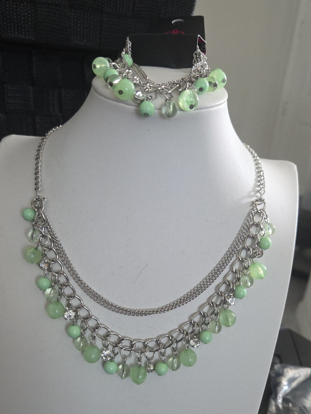Paparazzi Wait And Sea Necklace /Let Me Sea Green Bracelet NWT